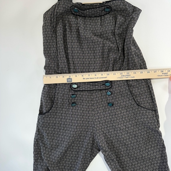 Daughters of the Liberation cottagecore geometric print jumpsuit - Picture 13 of 14